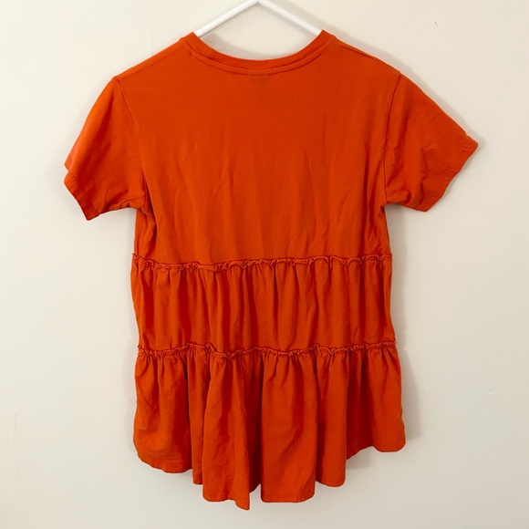 ASOS Peplum Tiered Ruffle Top - Picture 4 of 5